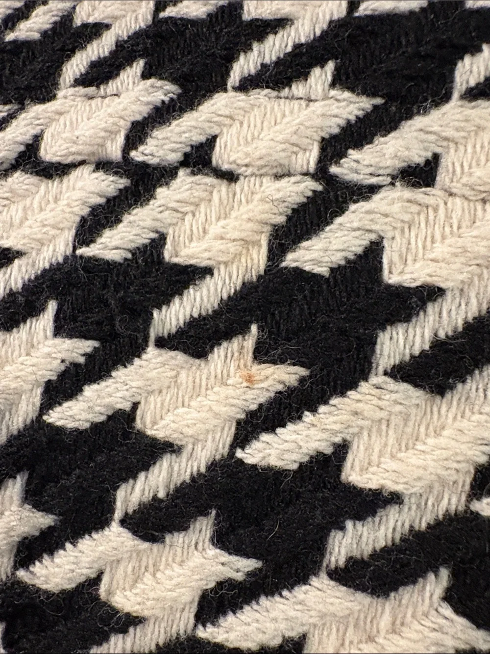 H&M Black & White Houndstooth Trench Coat - Picture 4 of 7